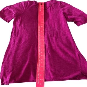 Eileen Fisher short sleeve tunic, size Petite Large, linen cotton blend